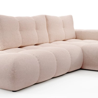 Rozkládací sedačka s úložným prostorem TRURO 1 - meruňková, pravý roh