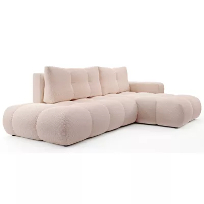 Rozkládací sedačka s úložným prostorem TRURO 1 - meruňková, pravý roh