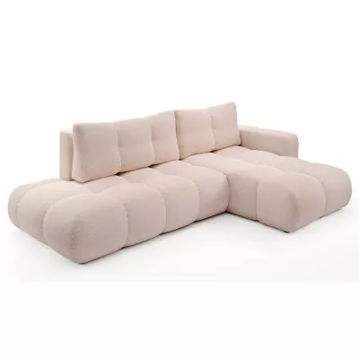 Rozkládací sedačka s úložným prostorem TRURO 1 - meruňková, pravý roh