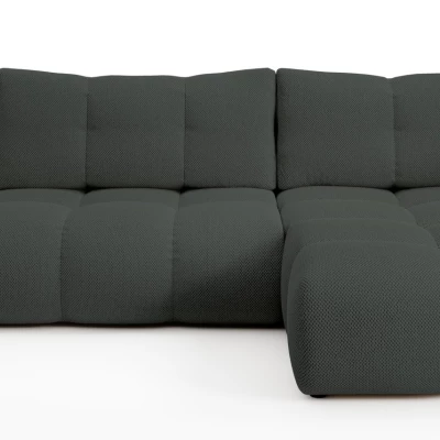 Rozkládací sedačka s úložným prostorem TRURO 1 - grafitová, pravý roh