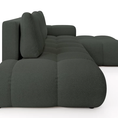 Rozkládací sedačka s úložným prostorem TRURO 1 - grafitová, pravý roh