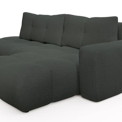 Rozkládací sedačka s úložným prostorem TRURO 1 - grafitová, pravý roh