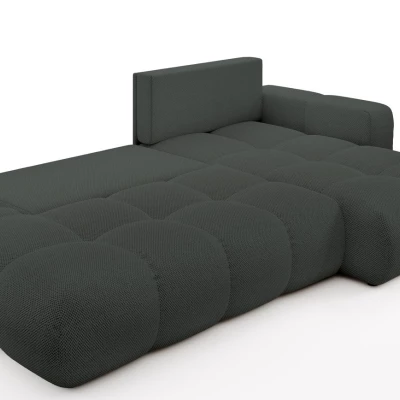 Rozkládací sedačka s úložným prostorem TRURO 1 - grafitová, pravý roh