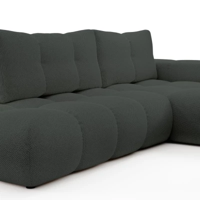 Rozkládací sedačka s úložným prostorem TRURO 1 - grafitová, pravý roh