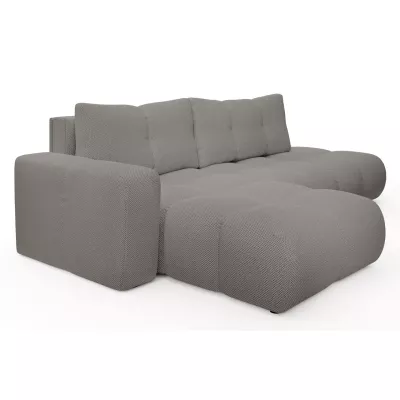 Rozkládací sedačka s úložným prostorem TRURO 1 - šedá 2, levý roh