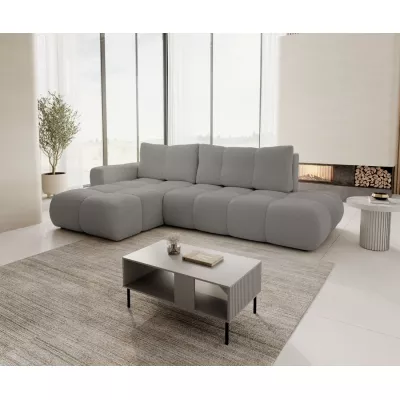 Rozkládací sedačka s úložným prostorem TRURO 1 - šedá 2, levý roh