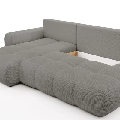 Rozkládací sedačka s úložným prostorem TRURO 1 - šedá 2, levý roh