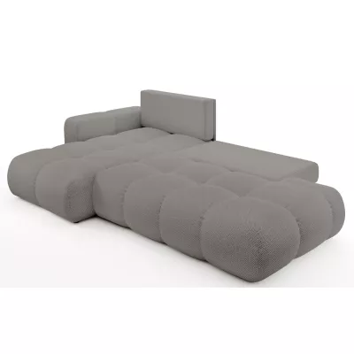 Rozkládací sedačka s úložným prostorem TRURO 1 - šedá 2, levý roh