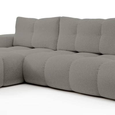 Rozkládací sedačka s úložným prostorem TRURO 1 - šedá 2, levý roh