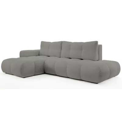 Rozkládací sedačka s úložným prostorem TRURO 1 - šedá 2, levý roh