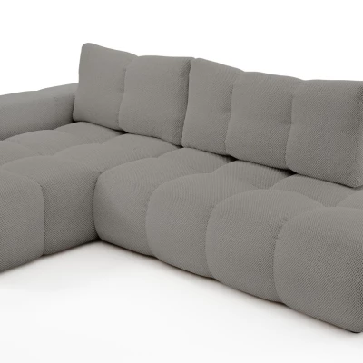 Rozkládací sedačka s úložným prostorem TRURO 1 - šedá 2, levý roh