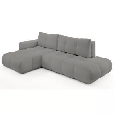 Rozkládací sedačka s úložným prostorem TRURO 1 - šedá 2, levý roh