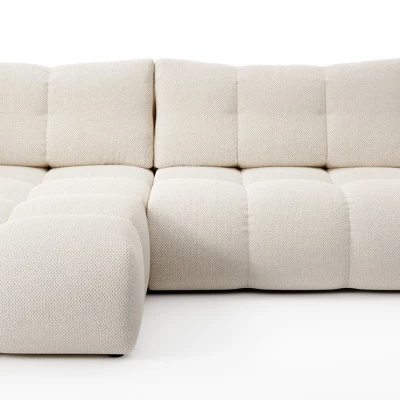 Rozkládací sedačka s úložným prostorem TRURO 1 - světlá béžová 1, levý roh