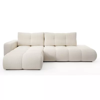 Rozkládací sedačka s úložným prostorem TRURO 1 - světlá béžová 1, levý roh