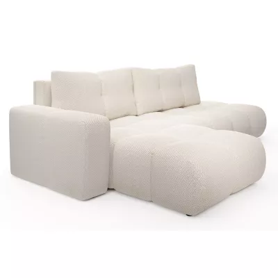 Rozkládací sedačka s úložným prostorem TRURO 1 - světlá béžová 1, levý roh