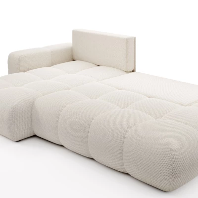 Rozkládací sedačka s úložným prostorem TRURO 1 - světlá béžová 1, levý roh