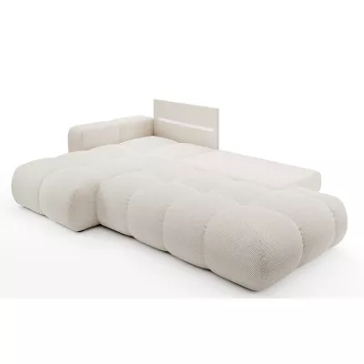 Rozkládací sedačka s úložným prostorem TRURO 1 - světlá béžová 1, levý roh