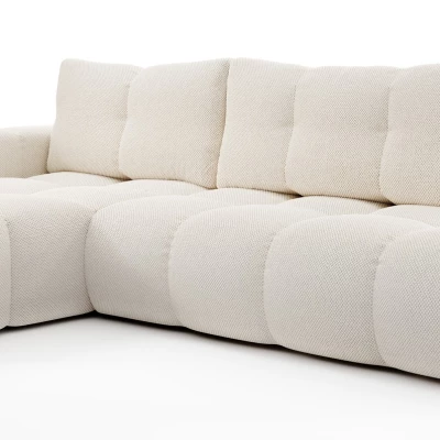 Rozkládací sedačka s úložným prostorem TRURO 1 - světlá béžová 1, levý roh