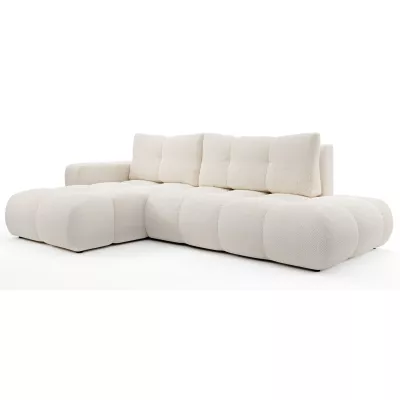 Rozkládací sedačka s úložným prostorem TRURO 1 - světlá béžová 1, levý roh