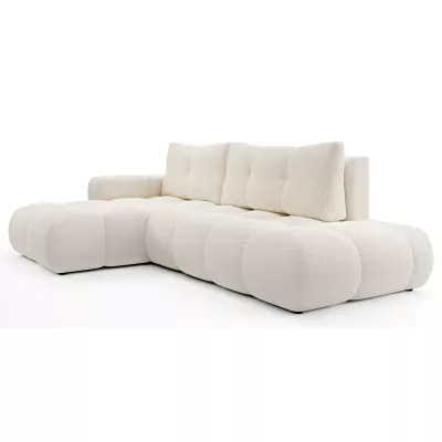 Rozkládací sedačka s úložným prostorem TRURO 1 - světlá béžová 1, levý roh