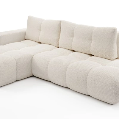 Rozkládací sedačka s úložným prostorem TRURO 1 - světlá béžová 1, levý roh