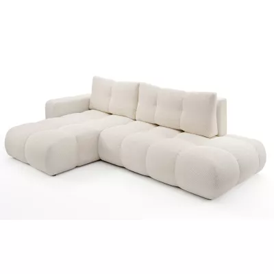 Rozkládací sedačka s úložným prostorem TRURO 1 - světlá béžová 1, levý roh