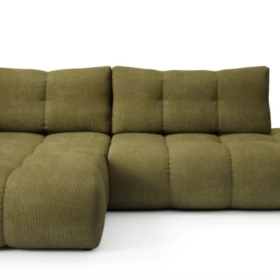 Rozkládací sedačka s úložným prostorem TRURO 1 - olivová, levý roh