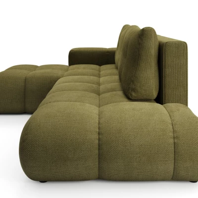 Rozkládací sedačka s úložným prostorem TRURO 1 - olivová, levý roh