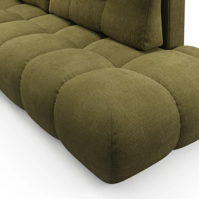 Rozkládací sedačka s úložným prostorem TRURO 1 - olivová, levý roh