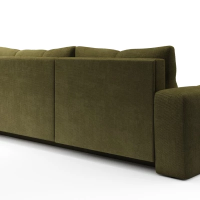 Rozkládací sedačka s úložným prostorem TRURO 1 - olivová, levý roh