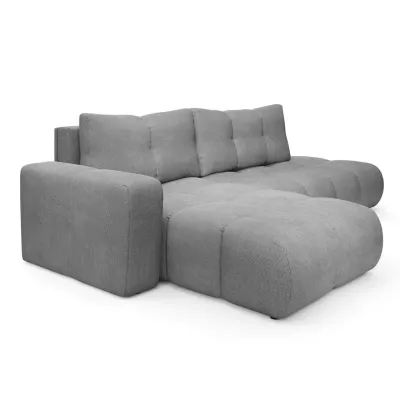 Rozkládací sedačka s úložným prostorem TRURO 1 - šedá 1, levý roh