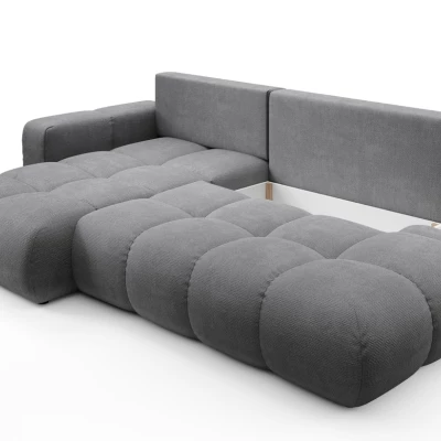 Rozkládací sedačka s úložným prostorem TRURO 1 - šedá 1, levý roh