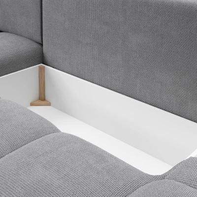 Rozkládací sedačka s úložným prostorem TRURO 1 - šedá 1, levý roh