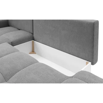 Rozkládací sedačka s úložným prostorem TRURO 1 - šedá 1, levý roh