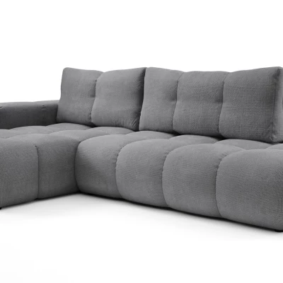 Rozkládací sedačka s úložným prostorem TRURO 1 - šedá 1, levý roh