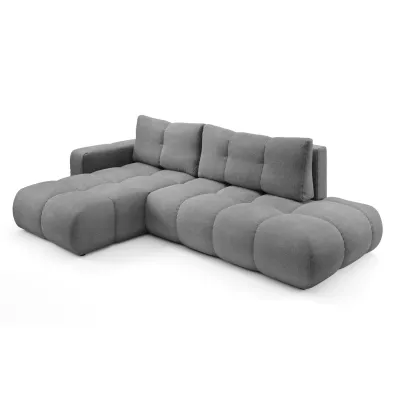 Rozkládací sedačka s úložným prostorem TRURO 1 - šedá 1, levý roh