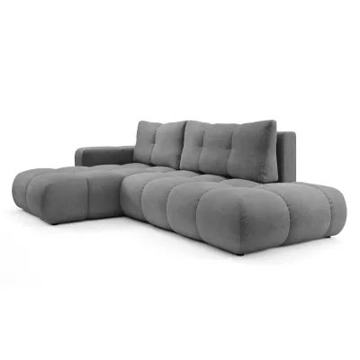 Rozkládací sedačka s úložným prostorem TRURO 1 - šedá 1, levý roh