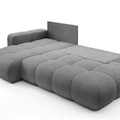 Rozkládací sedačka s úložným prostorem TRURO 1 - šedá 1, levý roh