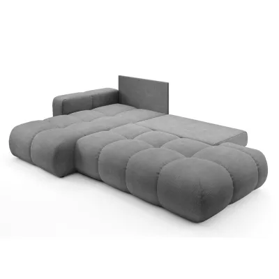 Rozkládací sedačka s úložným prostorem TRURO 1 - šedá 1, levý roh