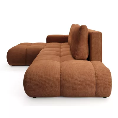 Rozkládací sedačka s úložným prostorem TRURO 1 - cihlová, levý roh