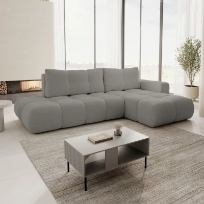 Rozkládací sedačka s úložným prostorem TRURO 1 - šedá 2, pravý roh