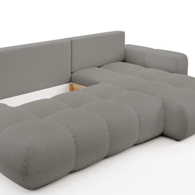 Rozkládací sedačka s úložným prostorem TRURO 1 - šedá 2, pravý roh