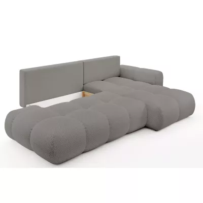 Rozkládací sedačka s úložným prostorem TRURO 1 - šedá 2, pravý roh