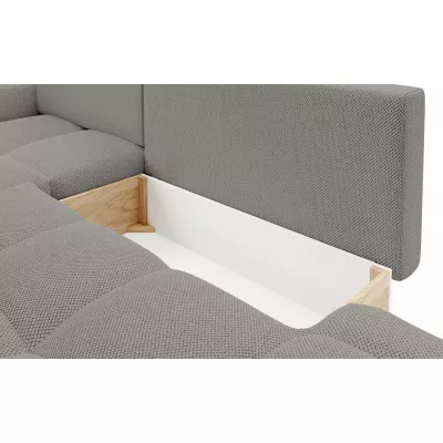 Rozkládací sedačka s úložným prostorem TRURO 1 - šedá 2, pravý roh