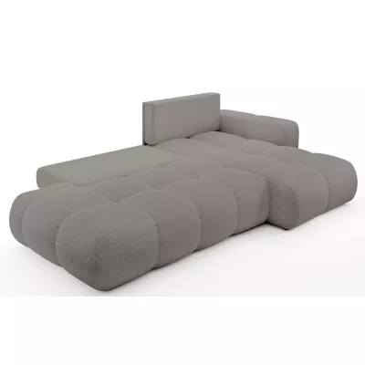 Rozkládací sedačka s úložným prostorem TRURO 1 - šedá 2, pravý roh