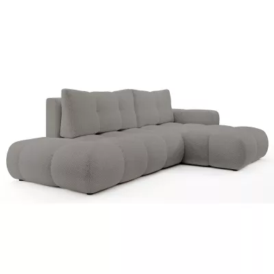 Rozkládací sedačka s úložným prostorem TRURO 1 - šedá 2, pravý roh