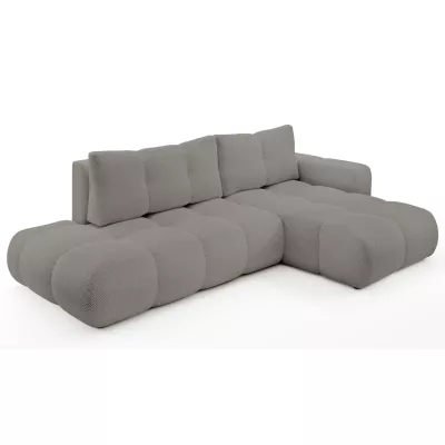 Rozkládací sedačka s úložným prostorem TRURO 1 - šedá 2, pravý roh