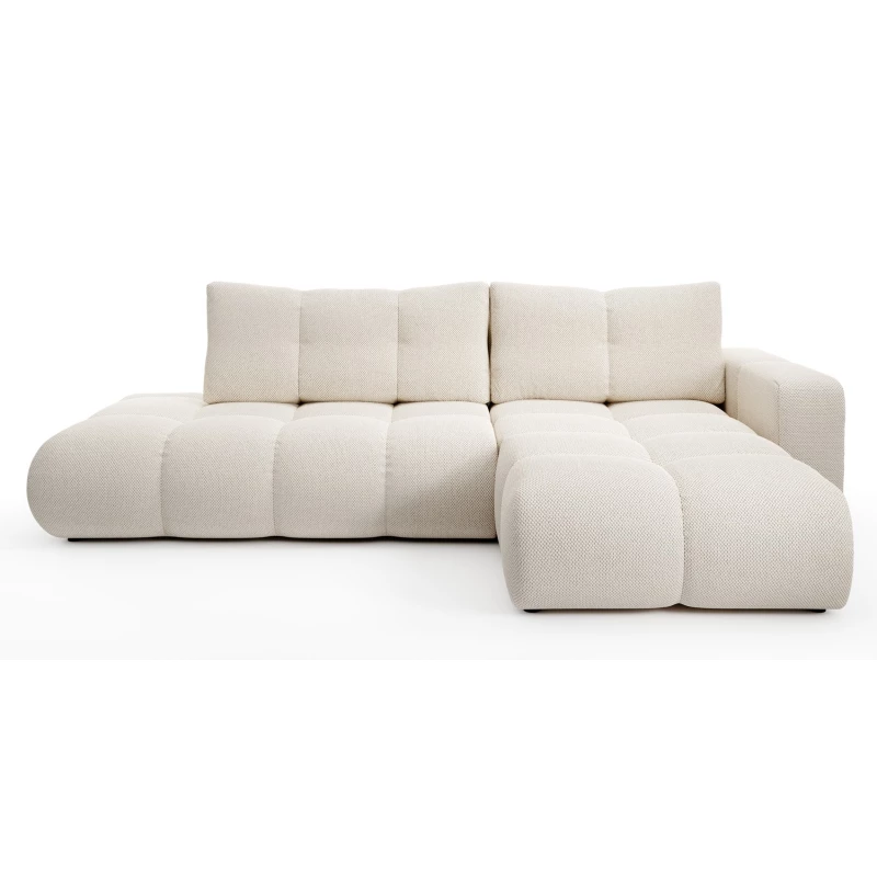 Rozkládací sedačka s úložným prostorem TRURO 1 - světlá béžová 1, pravý roh