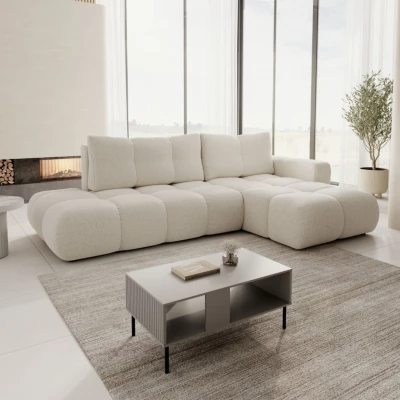 Rozkládací sedačka s úložným prostorem TRURO 1 - světlá béžová 1, pravý roh