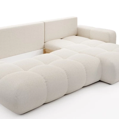 Rozkládací sedačka s úložným prostorem TRURO 1 - světlá béžová 1, pravý roh